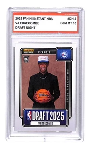 VJ Edgecombe Panini Instant 2025 NBA Draft #DN-3 Rookie Graded Gem Mint 10 - Picture 1 of 1