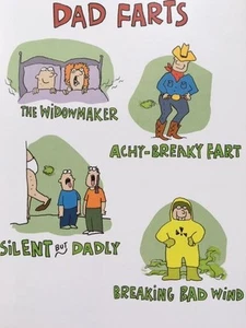 "A Dad Like You is Really a BLAST" Fart Humor FATHER'S DAY CARD - Picture 1 of 2