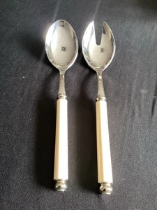 Vintage EME Set mit zwei Servierlöffeln 18/10 Edelstahl Italien - Bild 1 von 5
