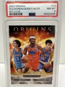 2022-23 Panini Origins Holmgren/Giddey/SGA Nucleus PSA 8 - Picture 1 of 5