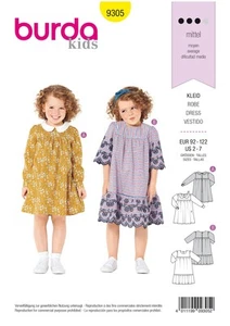 Burda Style Child Dress Sewing Pattern for Stylish Creations B9305 - Picture 1 of 7
