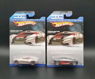 Hot Wheels Designers Challenge Mitsubishi Double Shotz Varation Lot Of 2 - Image 1 of 4