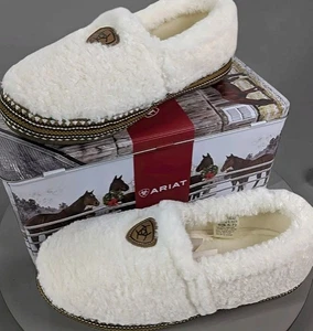 Ariat Damen S (6,5-7) Kuschel Slipper Appaloosa Plüsch Mokassins Slipper - Bild 1 von 12