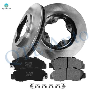 6 Front 259mm Brake Rotors-Ceramic Brake Pad To 1991-1993 1995-1997 Honda Accord - Image 1 of 4