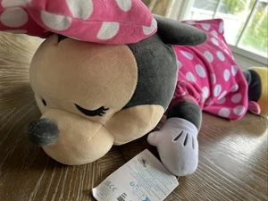 Disney Cuddleez Minnie Mouse Muñeco de Peluche, Extra Suave Dormir Minnie 23" - Imagen 1 de 9
