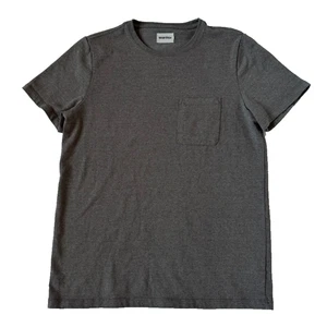 Camiseta Taylor Stitch Para Hombres M 40 Gris Marrón Bolso Pesado Bolsillo Manga Corta - Imagen 1 de 8