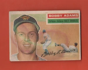 1956 TOPPS #287 BOBBY ADAMS BALTIMORE ORIOLES BASEBALL CARD - Picture 1 of 2