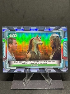 Qui-Gon & Obi-Wan Meet Jar Jar 2024 Topps Chrome Star Wars Hyperspace #GE-16 - Picture 1 of 2