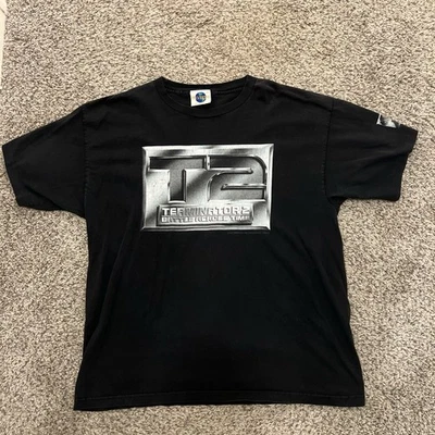 Terminator 2 Universal Studios 90 年代促销 T 恤 2XL 复古 — 第 1/3 张图片