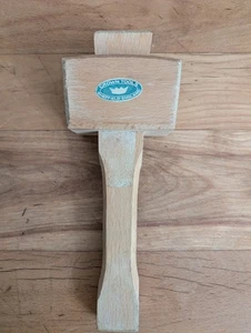 Vintage Crown Tools, Sheffield England Holzhammer Hammer 12" lang 3,5" Stirnseite  - Bild 1 von 9