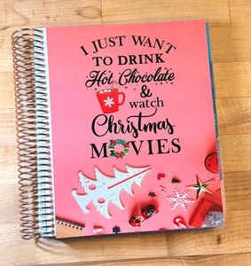 Set 4 copertine film cioccolata calda e natale usi con pianificatore vita Erin Condren ~ - Foto 1 di 4