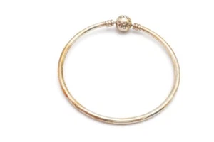 Pandora Sterling Silver 925 Bangle Bracelet 7.25" A2 - Picture 1 of 5