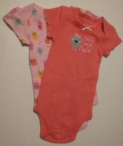 Juego de 2 Little Wonders Baby Girl Daddy Says Im lindo Monster One Piece 12 meses - Imagen 1 de 4