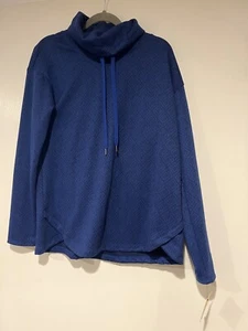 Liz Claiborne Weekend Women’s Turtleneck Shirt - Bold Blue - Size S - NWT - Picture 1 of 4