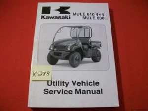 KAWASAKI UTILITY VEHICLE MULE 610 4X4 & 600 SER MAN & PREP #99924-1349-03 2005 - Picture 1 of 8