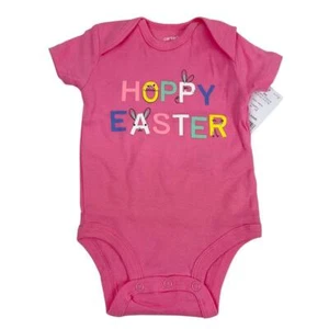 Carters One Piece Pink Hoppy Easter Size 3M New with Tags - Picture 1 of 4