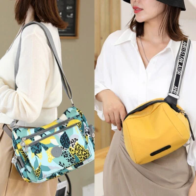 Mujeres Impermeable Mensajero Bandolera Bolso de Mano Bolso de Hombro Cartera Grande Regalo de Navidad Foto 1 de 4