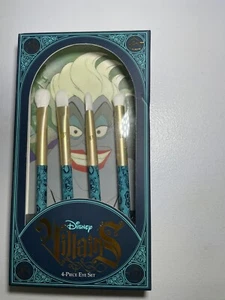 Disney London Soho Disney Villains Ursula Eye Brush Set New 4 Piece Set - Picture 1 of 3