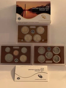 2014 S UNITED STATES MINT PROOF SET. 14-PROOF COINS ALONG WITH OGP AND COA.      - Picture 1 of 24