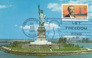 2147  FREDERIC BARTHOLDI -  Nesters Map & Guide post card - Unoffical DC cancel - Picture 1 of 1