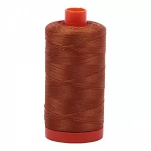 Aurifil Mako Cotton Thread 50 Weight 1422 Yard Spool Color 2155 Cinnamon - Picture 1 of 1