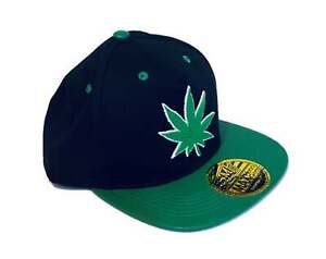 Adjustable Hat | Green Leaf Snapback Cap