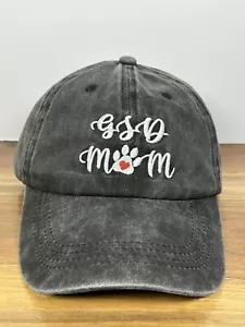 Baseball Cap Hat German Shepherd Dog Mom Gray Women’s Embroidered Adjustable GSD - Picture 1 of 9
