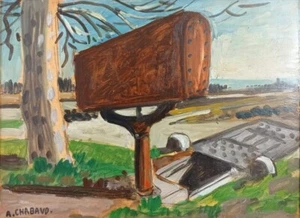 Tableau de Auguste CHABAUD ( 1882-1955)- HUILE SUR CARTON- v1845- - Foto 1 di 3