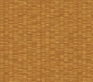 Kathy Ireland Caramel Brown Faux Wicker / Rattan Easy Walls Wallpaper NL58242 - Picture 1 of 1