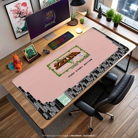 The Legend of Zelda Retro Start Screen Gaming Desk Mat - Nostalgic NES Mouse Pad