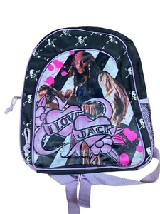 Pirates Of The Caribbean "I Love Jack" Fashion Girl Backpack -Captain Jack - Picture 1 of 9