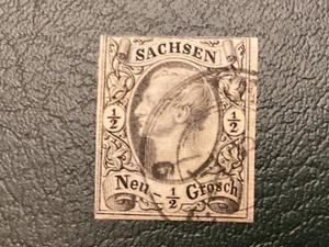 German State Saxony 9 VF used - Picture 1 of 1