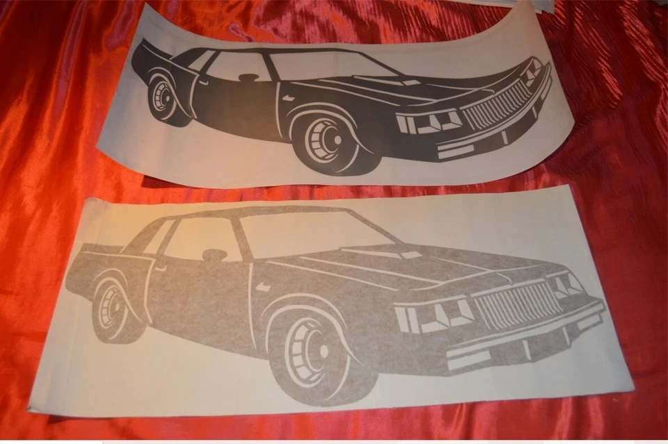 1 GRAN calcomanía troquelada en forma de auto Buick Grand National Regal Turbo tipo T GNX COOL Foto 1 de 1