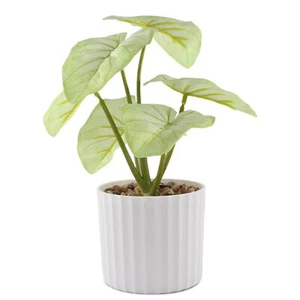 1pc Artificial Plant Faux Greenery Leaf Small Potted Realistic Fake Plants fo... - Picture 1 of 7