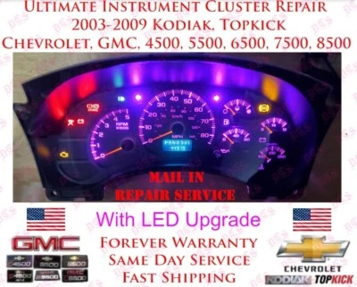 03-09 TOPKICK / KODIAK INSTRUMENT CLUSTER ULTIMATE REPAIR SERVICE CHEVROLET GMC - Image 1 of 4