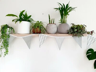 Grey and White Bunting - Image 1 of 4