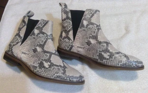 Stivaletto donna Lucky Brand Chelsea naturale/nero fantasia serpente 6,5 - Foto 1 di 2
