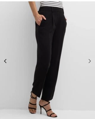 PANTALÓN Elite Tahari PLISADO NEGRO PIERNA RECTA. Talla L. Precio de venta sugerido por el fabricante $265 Foto 1 de 4