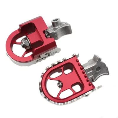 estriberas pedales CNC anodizado rojo y aluminio ajustables para BMW R1200GS LC 2016 Foto 1 de 4