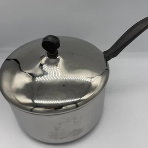 Vintage Farberware 3 Qt Aluminum Clad Stainless Steel Saucepan pot pan w/ lid - Picture 1 of 14