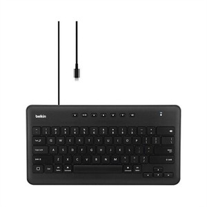 BELKIN WIRED KEYBOARD WITH LIGHTNING CONNECTOR FOR APPLE IPAD IPHONE NEW B2B124