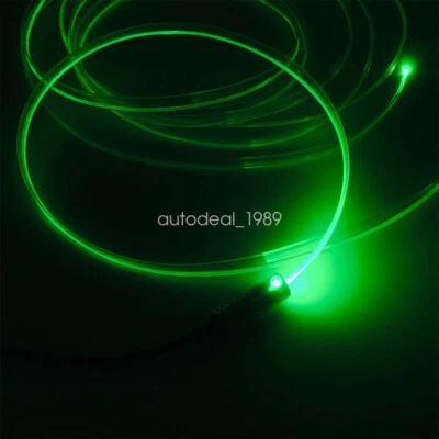 Kit de tubo de faldón de cable de fibra óptica de plástico de 2 mm de luz ambiental tira LED para automóvil Foto 1 de 4