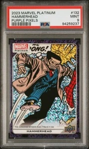 Hammerhead #132 Purple Pixels /35 PSA 9 Upper Deck 2023 Marvel Platinum - Picture 1 of 3