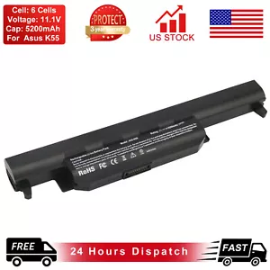 A32-K55 Battery for ASUS X45A X45U X45V X55A X55C X55VD U57A U57VM X75A X75VD - Picture 1 of 5