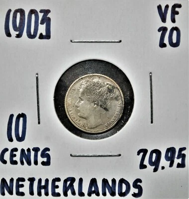 1903 Netherlands 10 cents - Image 1 of 2