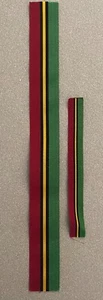 VANUATU INDEPENCE MEDAL RIBBON FULL SIZE AND MINIATURE RIBBON - Picture 1 of 1