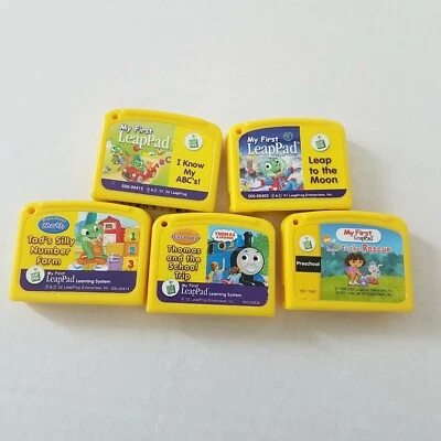 Lot of 5 Leap Frog My First Leap Pad Preschool Game Cartridges Thomas the train  - Image 1 of 2