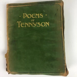 Poems of Tennyson    Alice Ross W. P. Nimmo, Hay, & Mitchell   1908 Leather Gilt - Picture 1 of 12