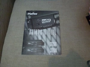 Catálogo original manual del propietario Hafler SR2300 SR2600 envío gratuito - Imagen 1 de 4
