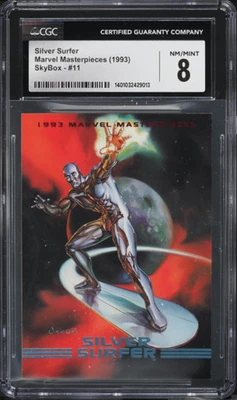 1993 Skybox Marvel Masterpiececs SILVER SURFER #11 CGC 8 NM-MT - Image 1 of 2